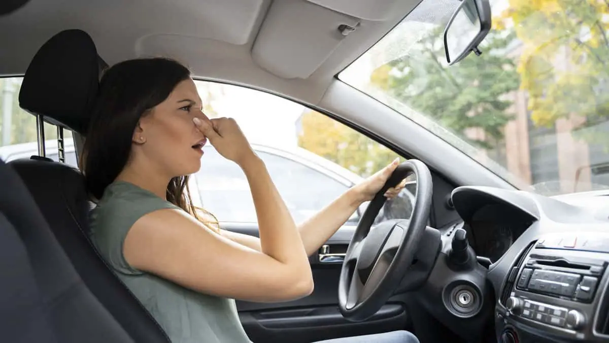 how to get gasoline out of carpet in car