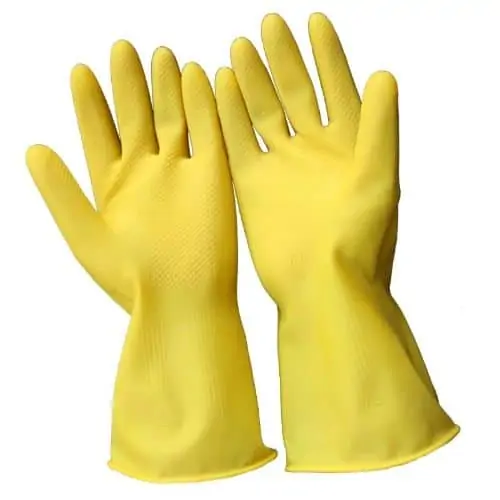 rubber gloves